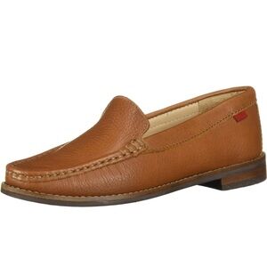 Marc Joseph Broadway Square Leather Loafers, Tan